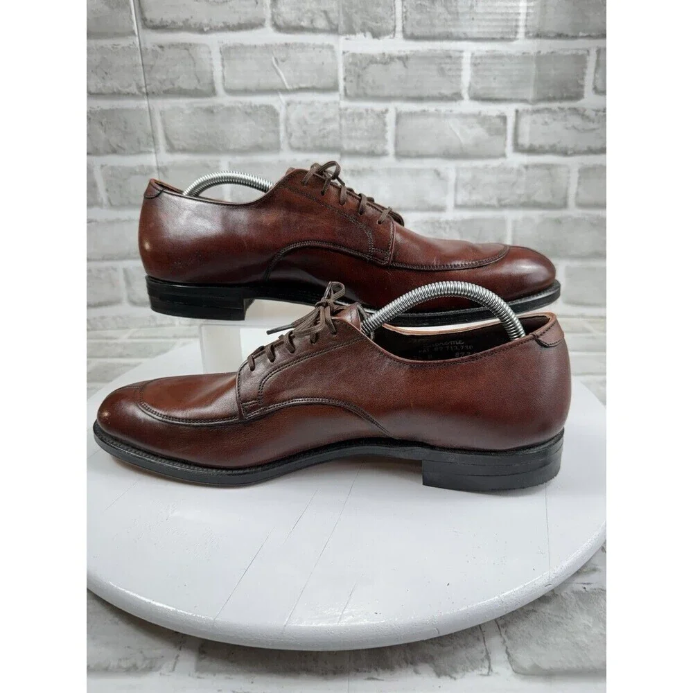 Foot-So-Port Supreme VINTAGE Men’s 12.5 Brown Leather Classic Derby Shoes NEW